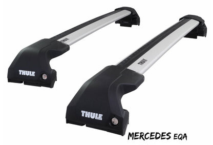 WingBar Edge (silver) Roof Bar Set for Mercedes EQA (H243) 2021-26 Flush (closed) Rail