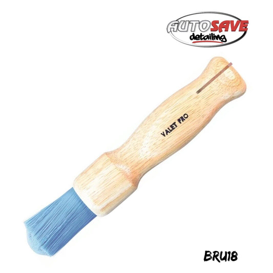 Valet Pro Chemical Resistant Brush - wooden handle BRU18