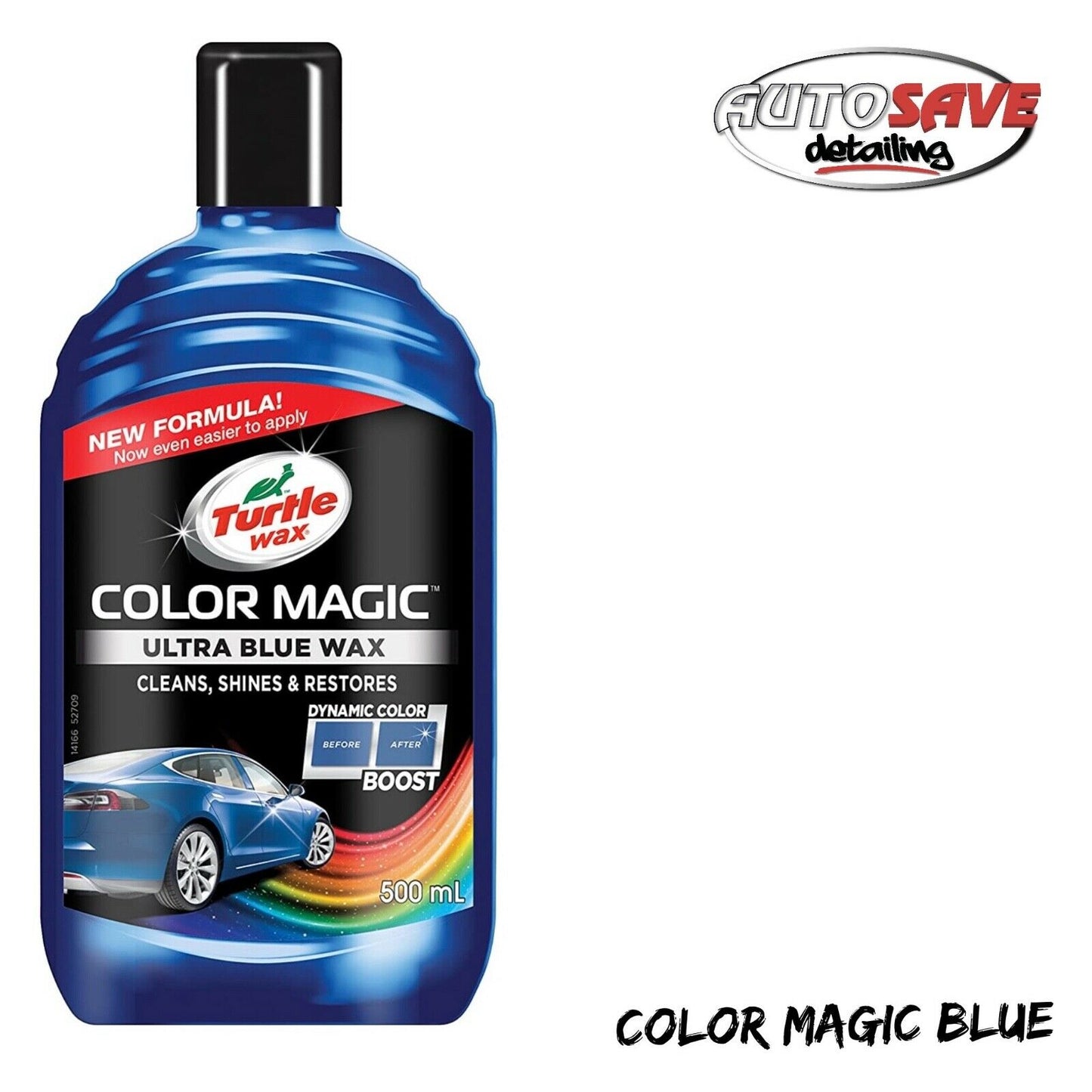 Turtle Wax Color Magic Blue Colour Car Paintwork Polish Restore Scratches 500ml