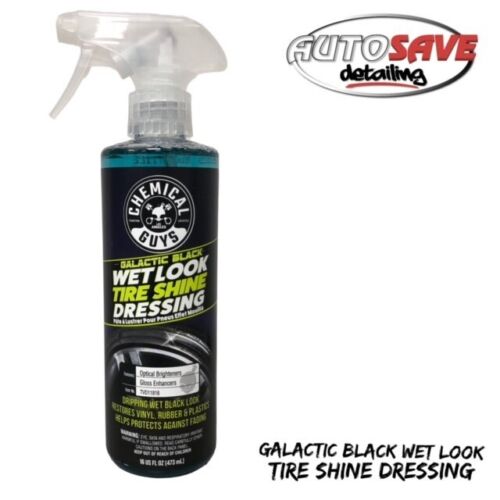 CHEMICAL GUYS GALACTIC BLACK WET LOOK TYRE SHINE DRESSING - VINYL RUBBER PLASTIC