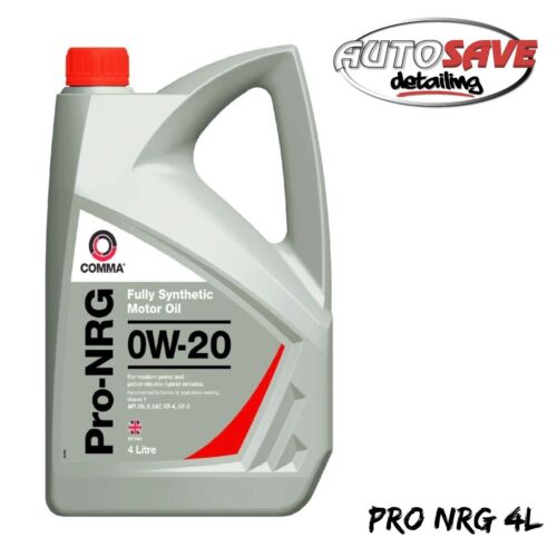 Comma - Pro-NRG Motor Oil Car Engine Performance 0W-20 Fully Synthetic FS