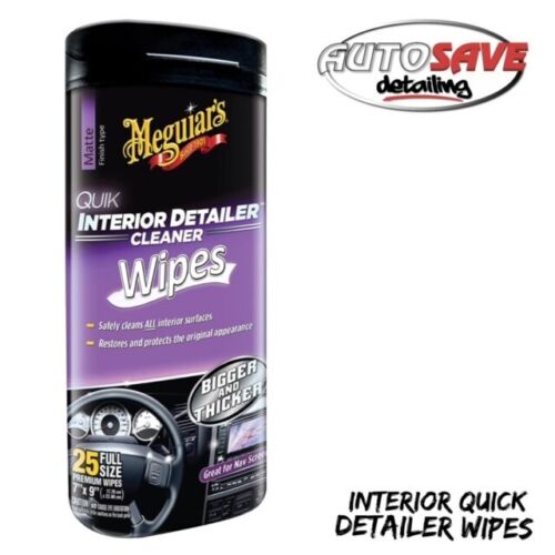 NEW Meguiars Quik Interior Detailer Wipes 30pk